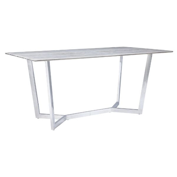 Picture of ARES MARBLE DINING TABLE 160CM. SS/GY