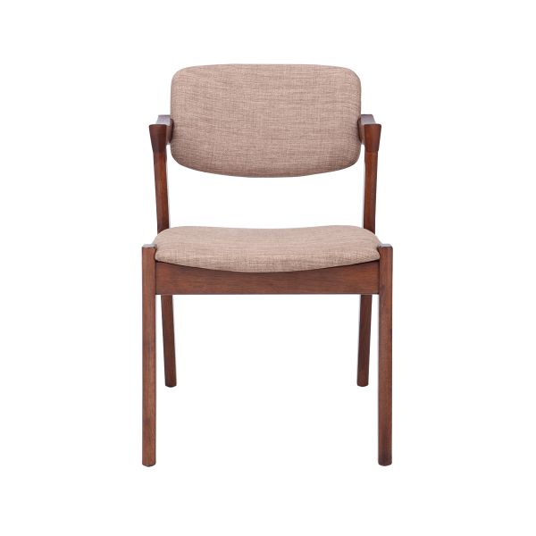 Picture of CARMEN FABRIC DINING CHAIR WN/BN