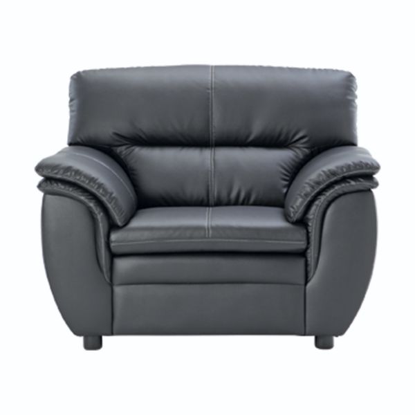 Picture of GRIFFIN sofa pvc 1 seater BK