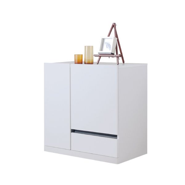 Picture of LINEO LOW CABINET+DRAWER WT-M/BK
