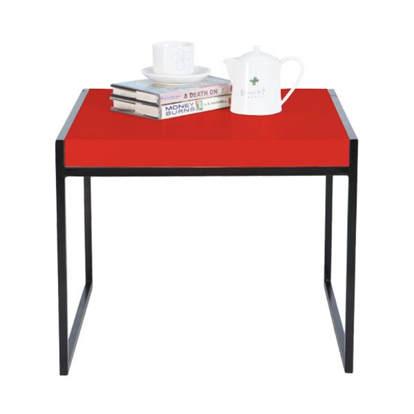 Picture of LAY coffee table 55 BK/TOP PVC RD