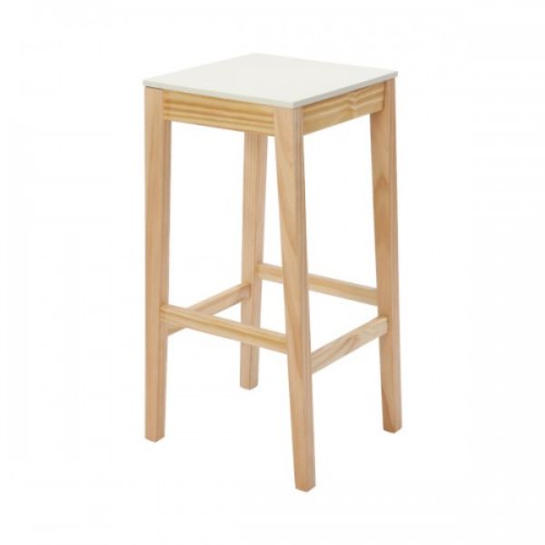 Picture of ZARA HIGH BAR STOOL NT/WT