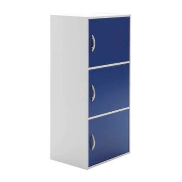 Picture of H-FASHION BOX/PLUS Lowcabinet3+doorBL/WT