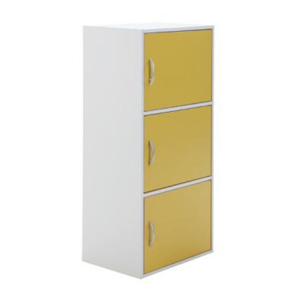 Picture of D-FASHION BOX/PLUS Lowcabinet3+doorYL/WT