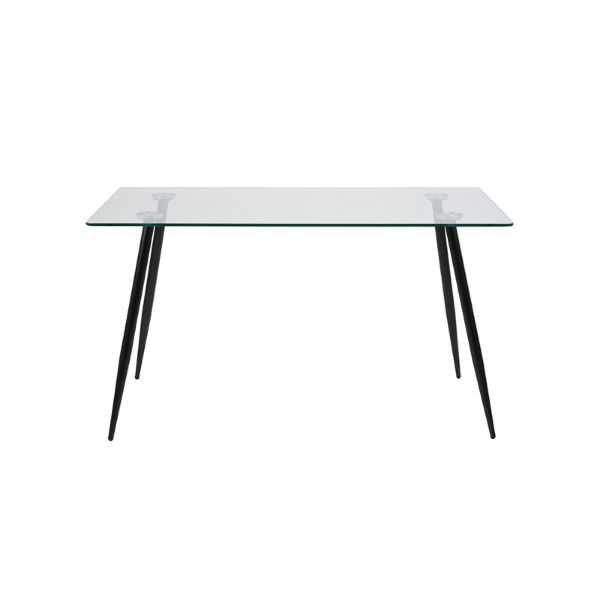 Picture of NORAH Dining Table Clear Glass 140X80 BK