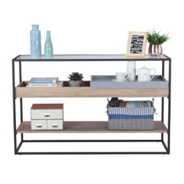 Picture of GRUFF Glass console table CMO/BK