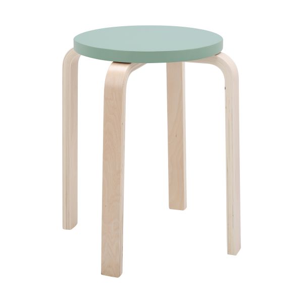 Picture of H-BELLA/P Bentwood round stool NT/GN
