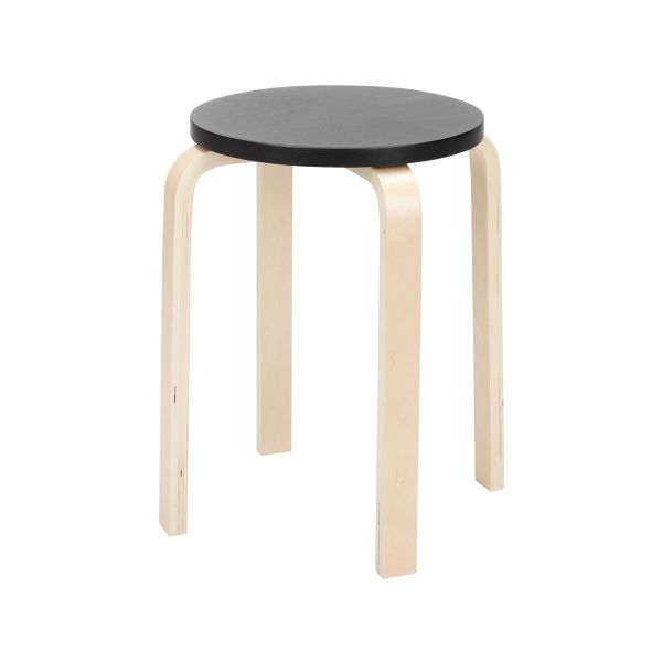 Picture of H-BELLA/P Bentwood round stool NT/GY