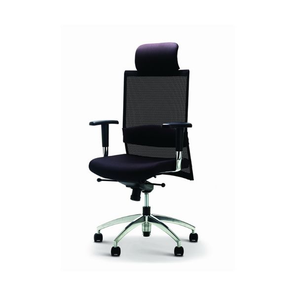 Picture of MESH H/B CHAIR / FABRIC -BK