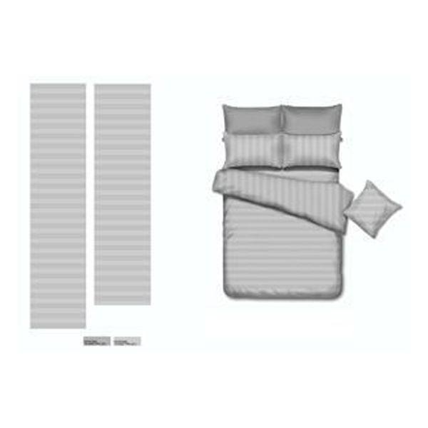 Picture of BEROLINE QUEEN FITTED SHEET 3PCS./SET GY