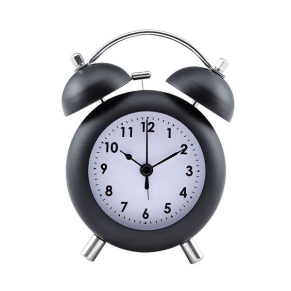 Picture of TWIN BELL  ALARM CLOCK 11.4x5.8x15 BK