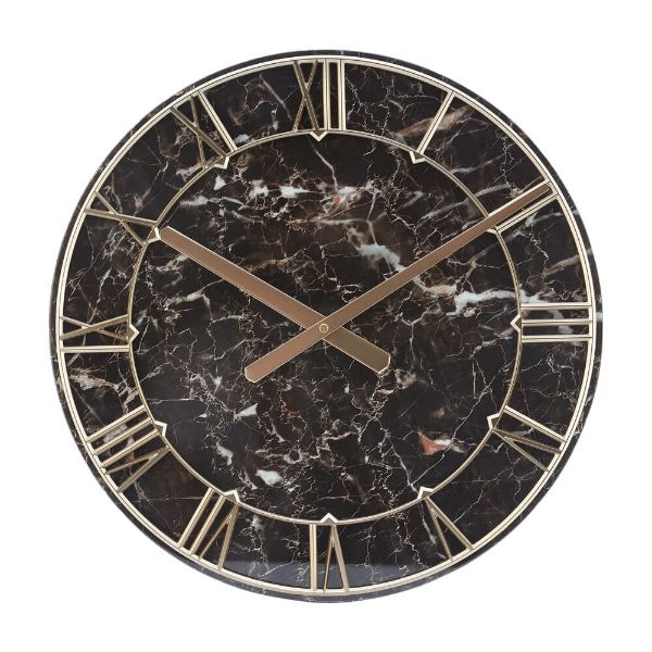 Picture of QUENTON Wall Clock 18" BK/GD            