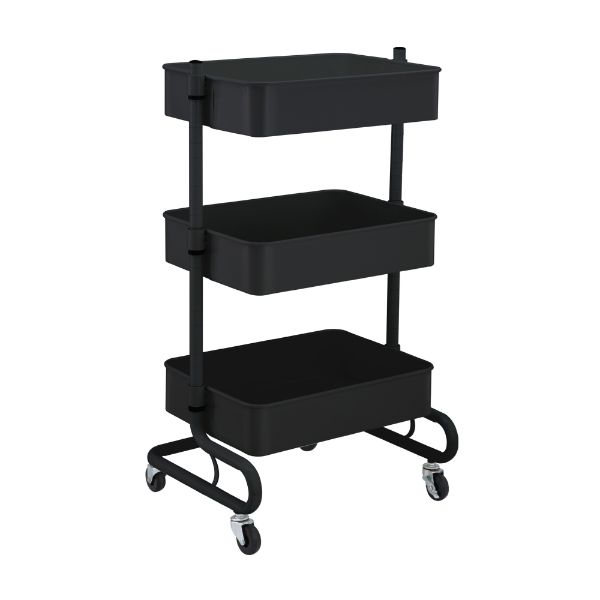 Picture of ELVIRO 3 Tiers storage cart BK          