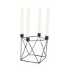 Picture of SQUARE METAL WIRE CANDLE HOLDER BK      