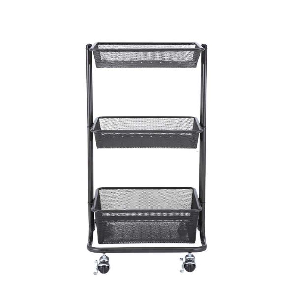 Picture of WIREMESH 3 tiers Storsge Cart BK        