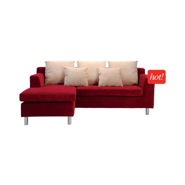 Picture of D-ROGER L-Shape sofa RD/CRTA594