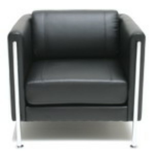 Picture of ODIN PLUS SOFA 1 SEAT/PVC BLACK 