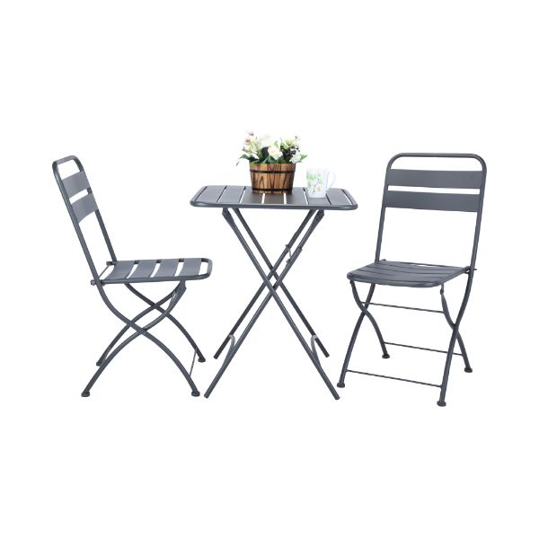 Picture of BISTRO Outdoor set 1table+2chairs GY    