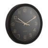 Picture of DEWEY Wall clock 12" BK                 