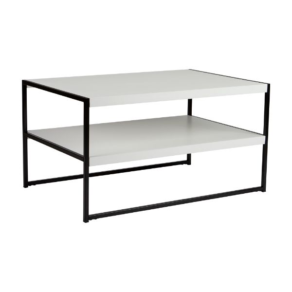 Picture of LAY Coffee table80+shelf BK/TOP WT-M    
