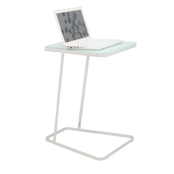 Picture of COLONY Side table painted glass WT      
