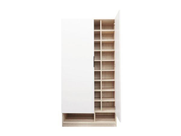 Picture of MOSSTE Shoe cabinet 2 dr. EMT/WT