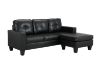 Picture of ARDEN PVC L-shape sofa BK