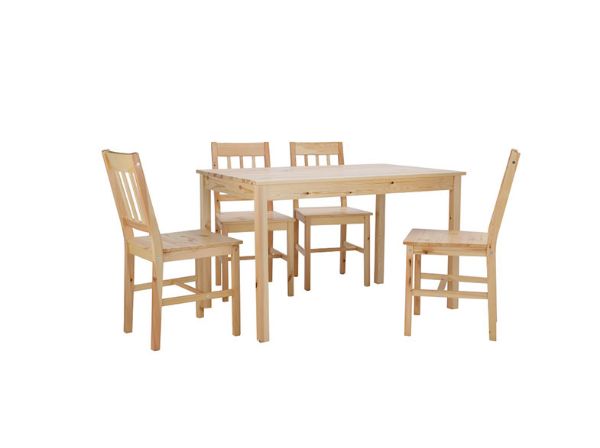 Picture of LIORA/P Wood dining set (1T+4C) NT