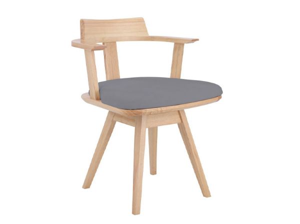 Picture of SPIN Wood dining chair NT/GY