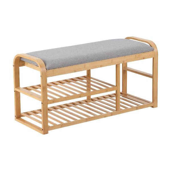 Picture of HOMEY 2-Tier shoe bench NT/GY