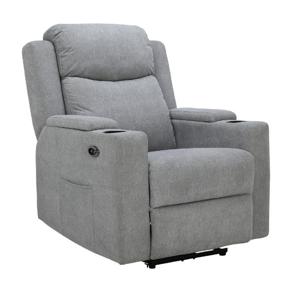 Picture of CALLISTO Fabric Power recliner 1/S LGY  