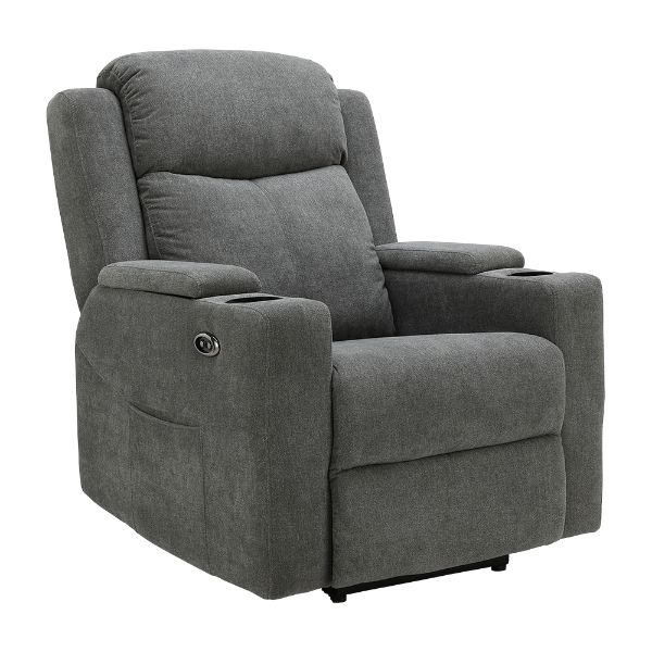Picture of CALLISTO Fabric Power recliner 1/S GY