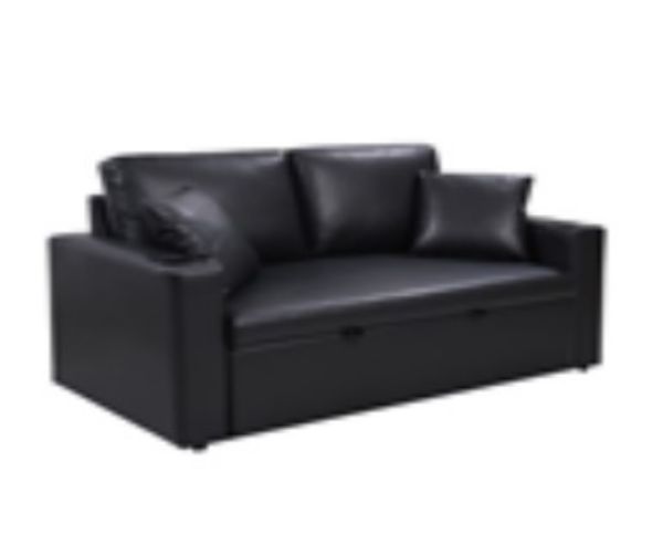 Picture of DOMINANT/P PVC sofa-bed  2/S BK
