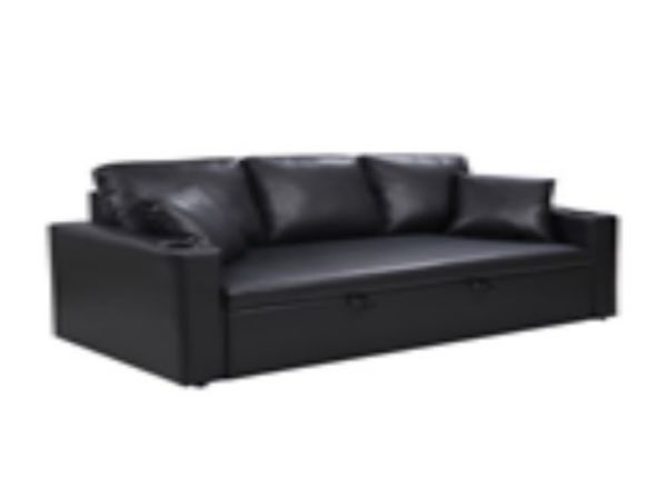 Picture of DOMINANT/P PVC sofa-bed  3/S BK
