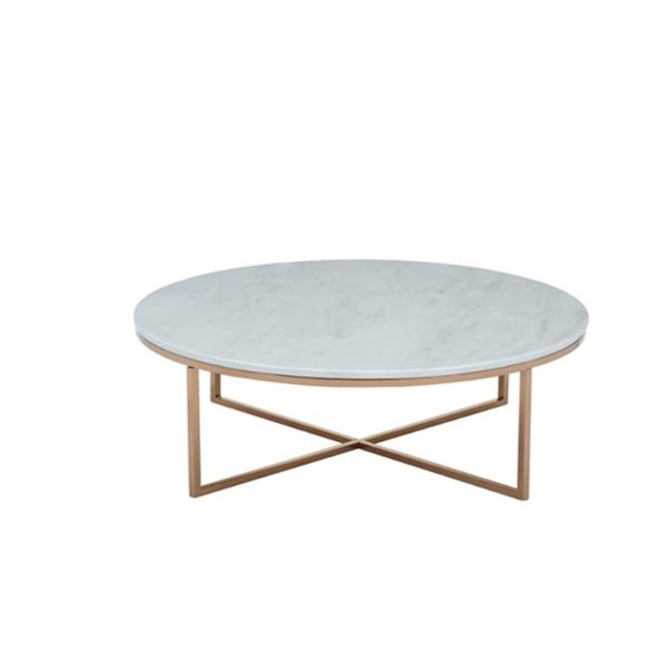 Picture of MONDO/P Marble coffee table 100CM. WT/RG