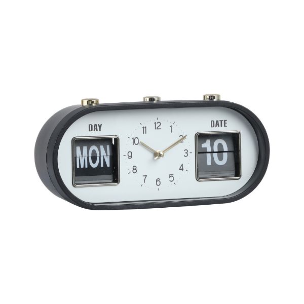 Picture of CALENNOS Alarm clock 3.5" WT/BK