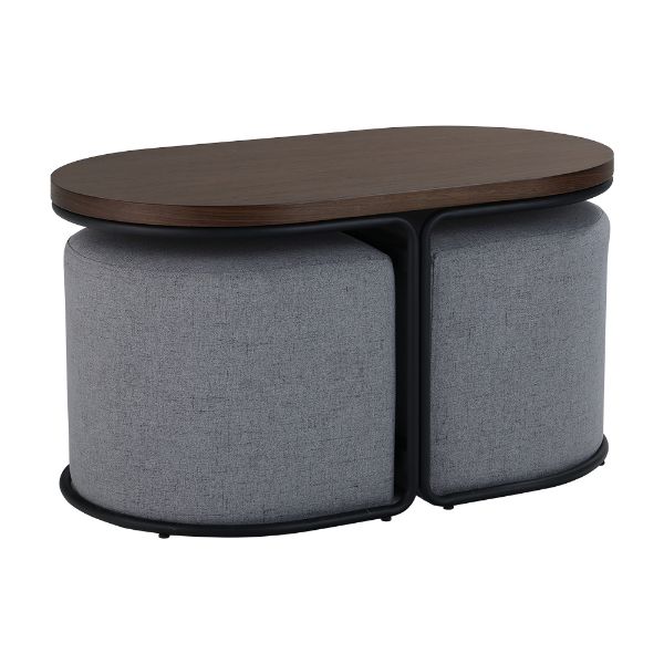Picture of BENEDIC Coffee table+stool DBN/GY