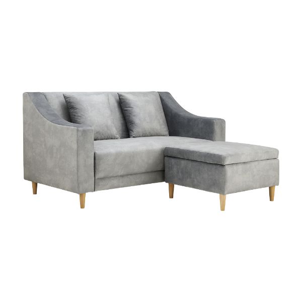 Picture of DOROTHY Fabric sofa2/S+Stool LGY