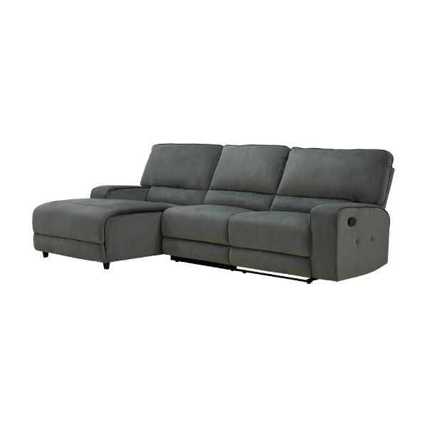 Picture of JUSTINO Fabric recliner L-shape/R GY
