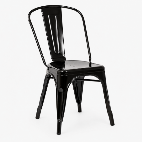 Picture of GEELONG Metal dining chair BK