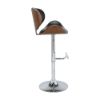 Picture of GAVIN Bar stool WN/BK