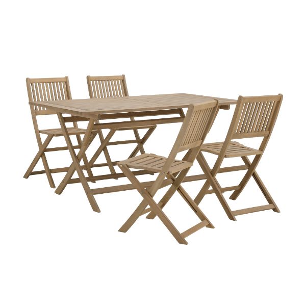 Picture of MALDIVES Realwood dining set of 5 NT