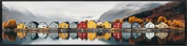 Picture of HESENLY Picture with frame 140x50cm. MTC