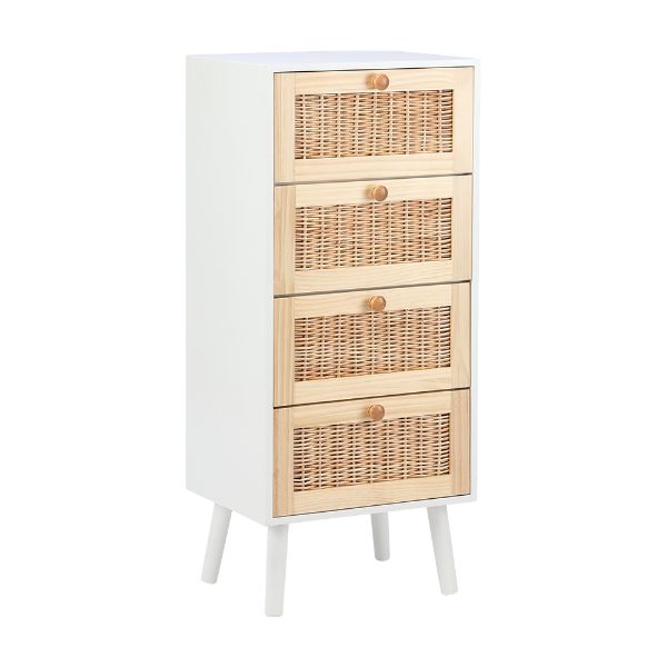 Picture of CATALIN 4 Tier drawer H90 WT/NT