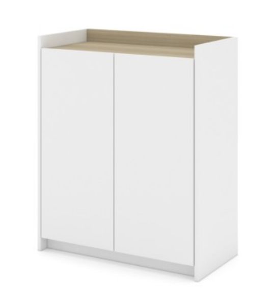 Picture of TOMS Shoe cabinet 2dr.80cm. WT/LO15
