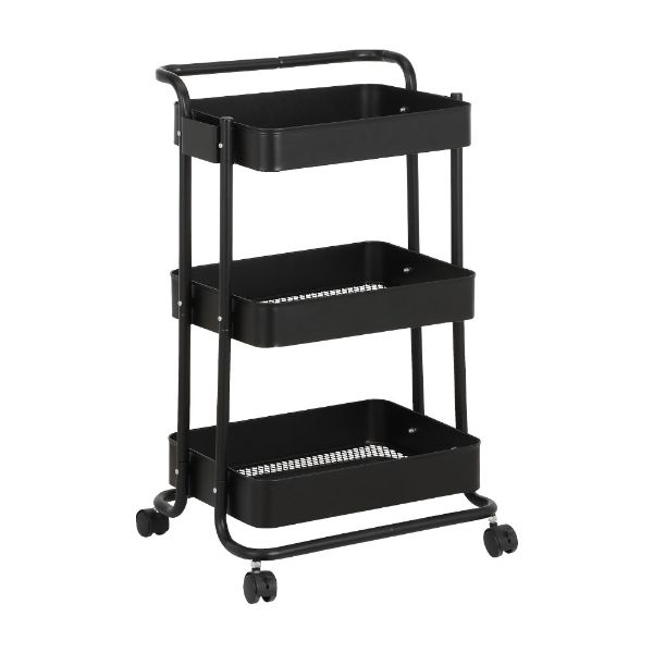 Picture of LOGAN 3-Tier storage cart BK