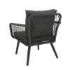Picture of *LUGAN Rope sofa set of 4 DGY