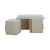Picture of FLEXIA Coffee table+stool  WT/NT