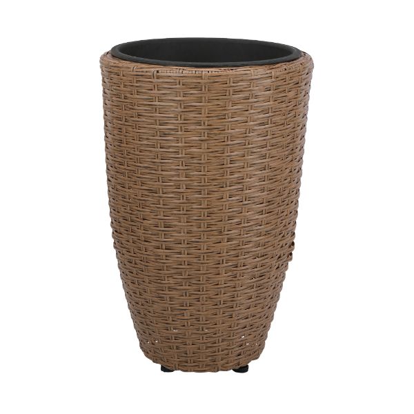 Picture of DOLTON Wicker plant pot H42cm LBN