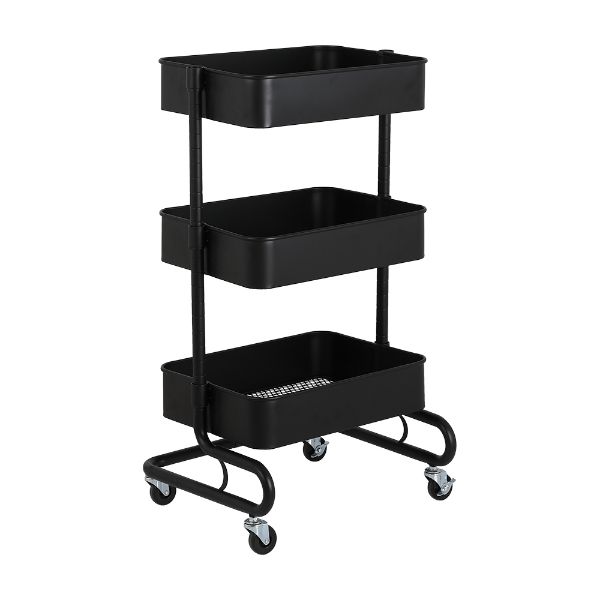 Picture of ELVIRO/N 3-Tier storage cart BK